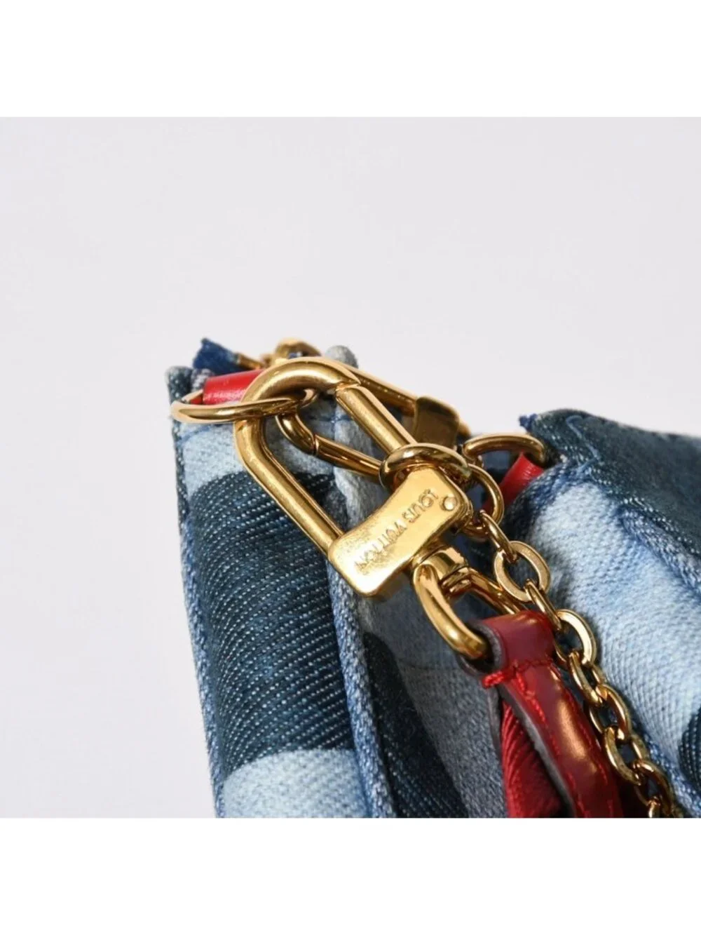 Louis Vuitton Multi Pochette Accessoires Pouch Denim Monogram